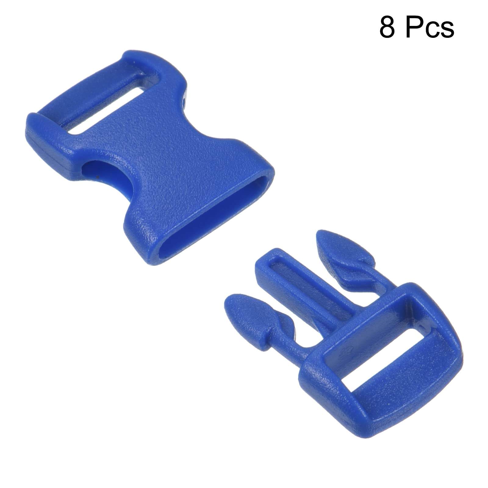 PATIKIL Plastic Buckles, 8 Pack Quick Side Release Clips for Strap, Webbing, Belt, Crafting, Backpack Repair, Sewing Projects, Blue, 11mm - Image 3