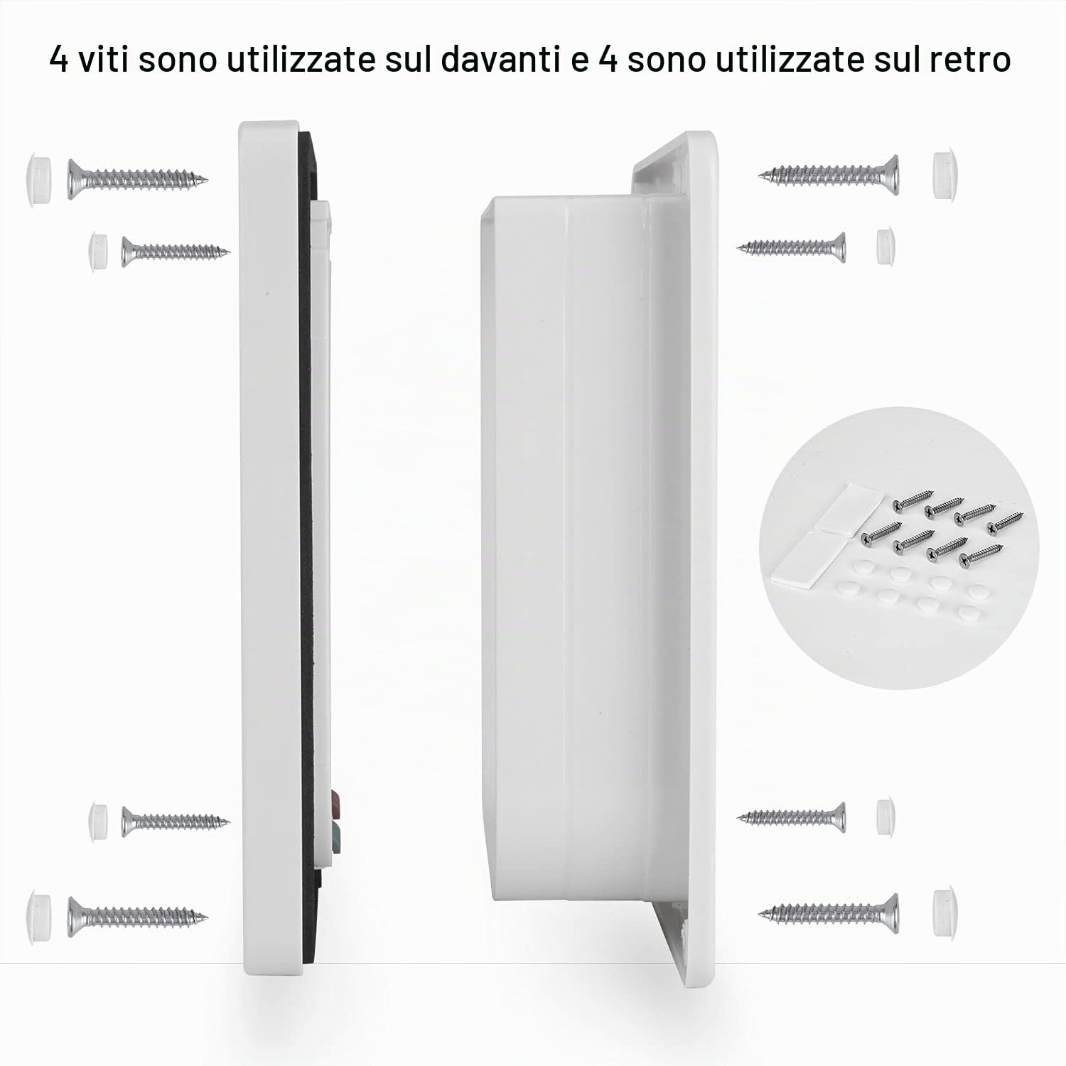 Depets Porta per gatti di grandi dimensioni (esterno 25 x 234 cm) chiusura a 4 vie per interni ed esterni resiste alle intemperie per animali con circonferenza <584 cm per finestre e pareti