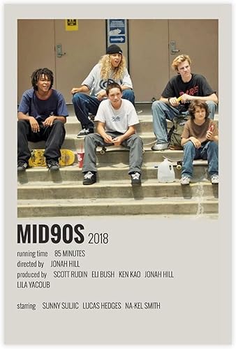 Póster vintage de película de mediados de los 90, póster de lienzo para decoración de dormitorio, paisaje deportivo, oficina, habitación, regalo,