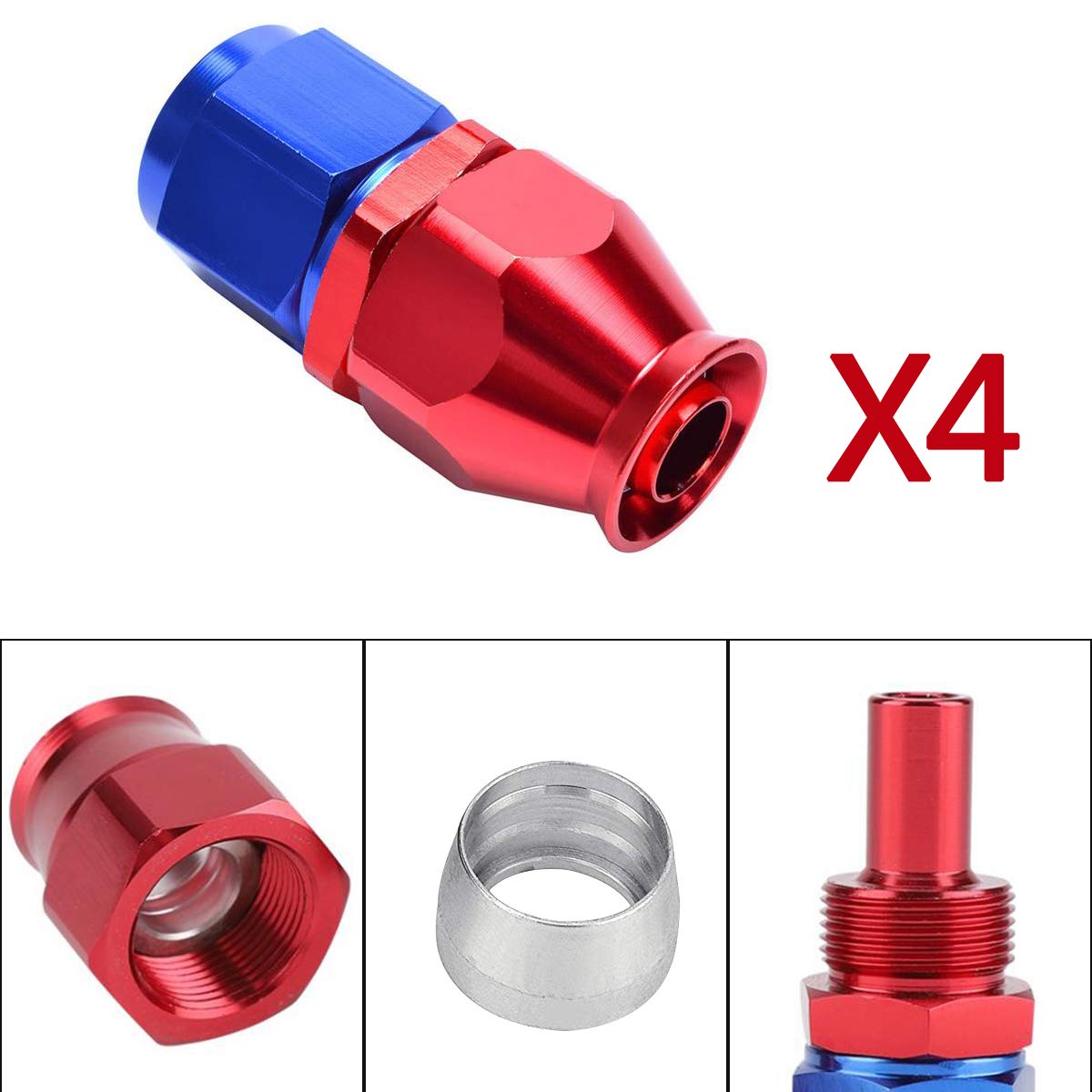 Amazon | 12フィート AN-6 3/8インチ PTFE 燃料ラインホース