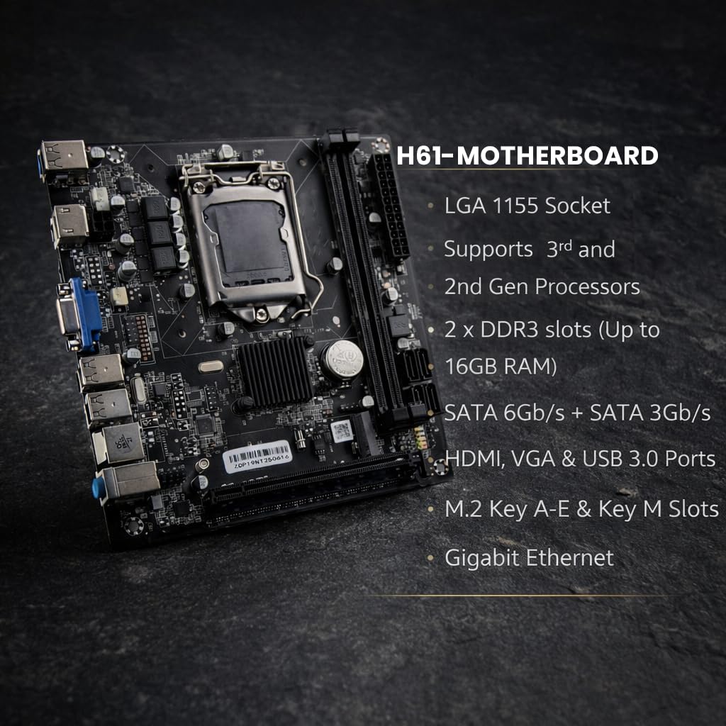 Amazon.in: Buy H61 Motherboard Combo with i5 3470 3rd Gen 3.2GHz