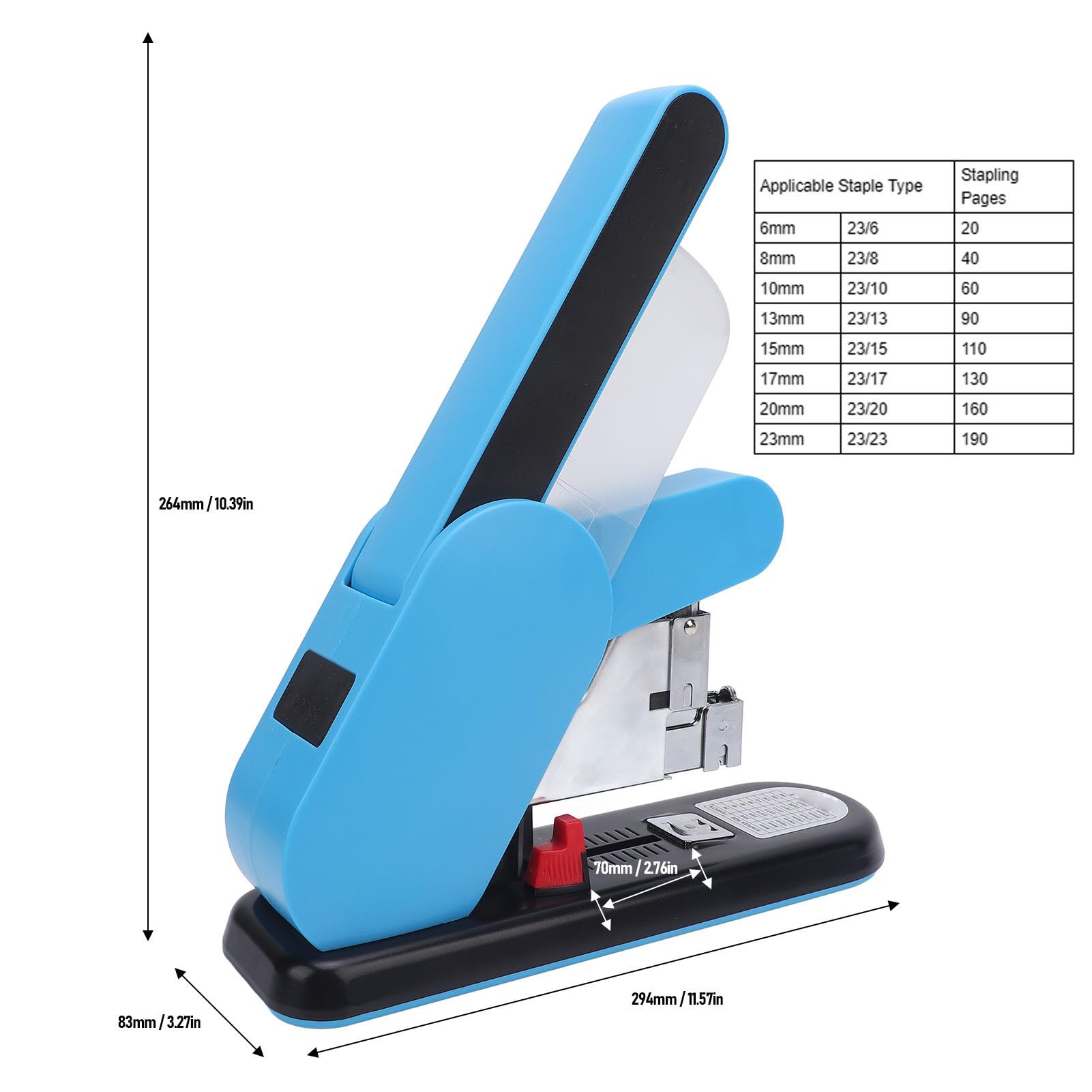 Stapler Wytrzymałościowy, Szybkie Zszywanie, łatwe Usuwanie Zszywacza, Obrotowy Zszywek, Zszywacz Biurowy ABS z 100 Zszywkami, Pistoletem z Producenta Mebli do Drewna, Stolarki