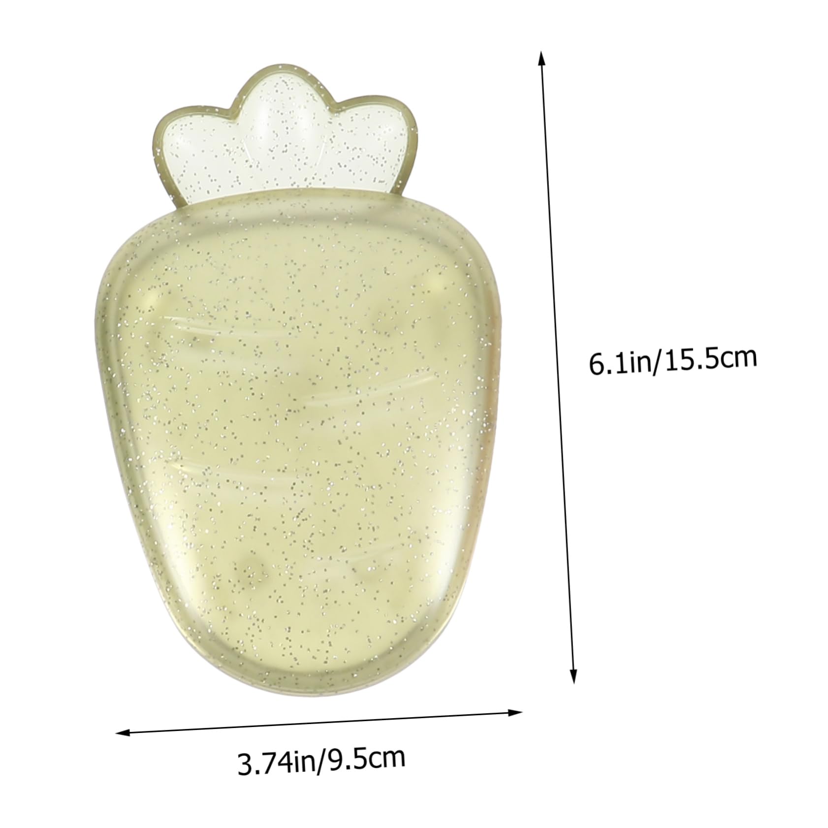 Cabilock 3pcs Cartoon Soap Holder Creative Carrot-Shaped Soap Cases Drainage Design for Kitchen and Bathroom Easy to Clean and Disassemble