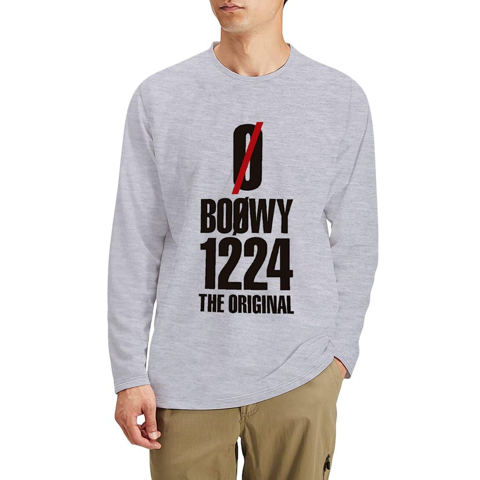 BOOWY 長袖シャツ Amazon.co.jp: メンズ 長袖Tシャツ ボウイ Boowy Boøwy ロングTシャツ