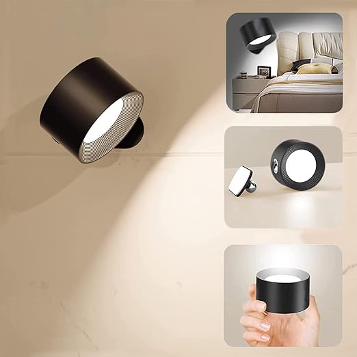 Podero, Lámpara de lectura, Lámparas de pared, LED, 2000mAh, Luz de