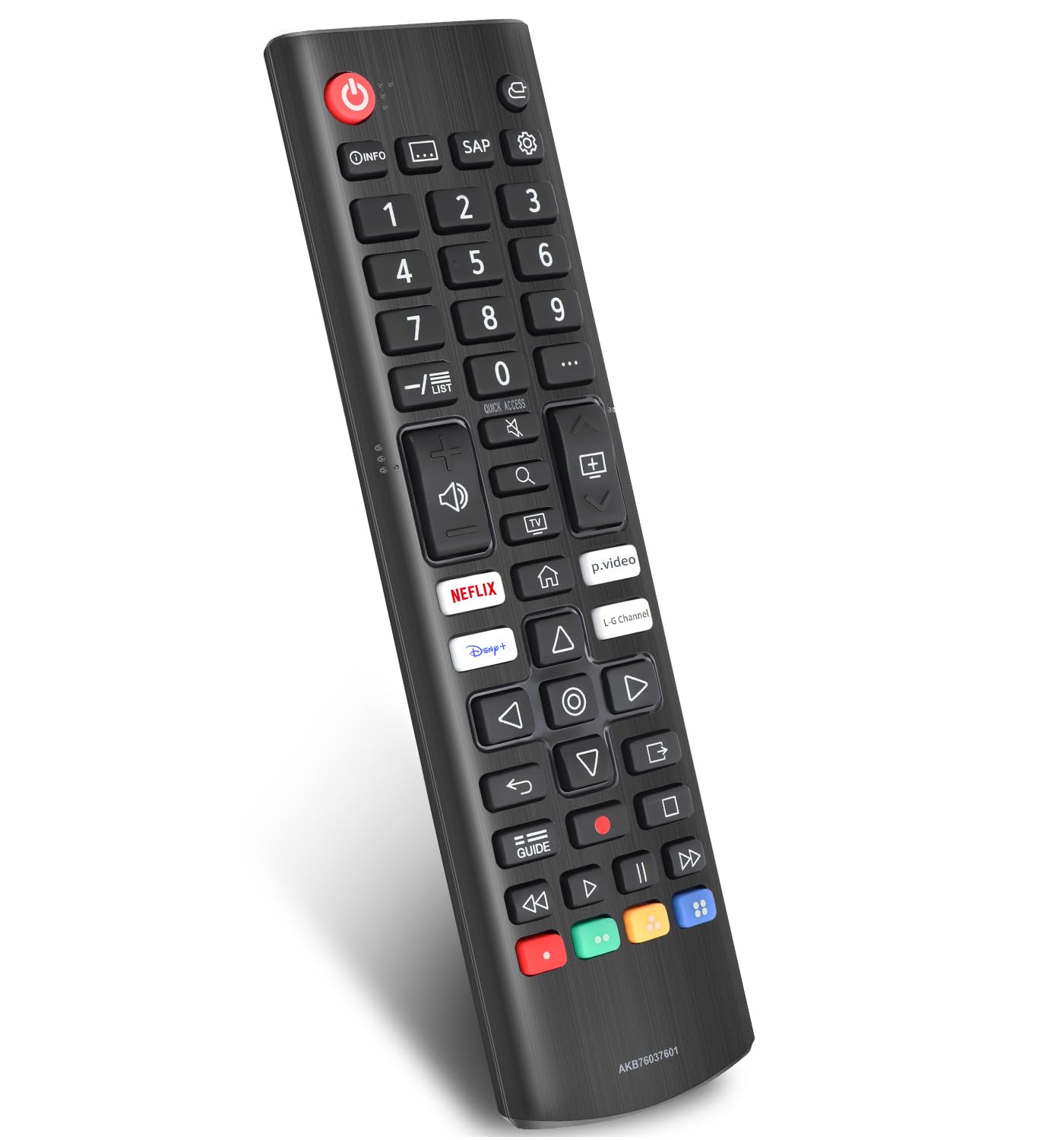 Mando A Distancia De Reemplazo Para TV LG Modelo AKB72915244 - Compatible, Infrarrojos, Alcance 5-10 Metros, Color Negro