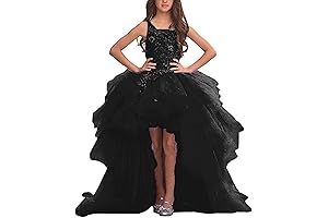 Enchanting Prom Gowns for Girls Size 14-16: Gzcdress High Low Pageant Dress
