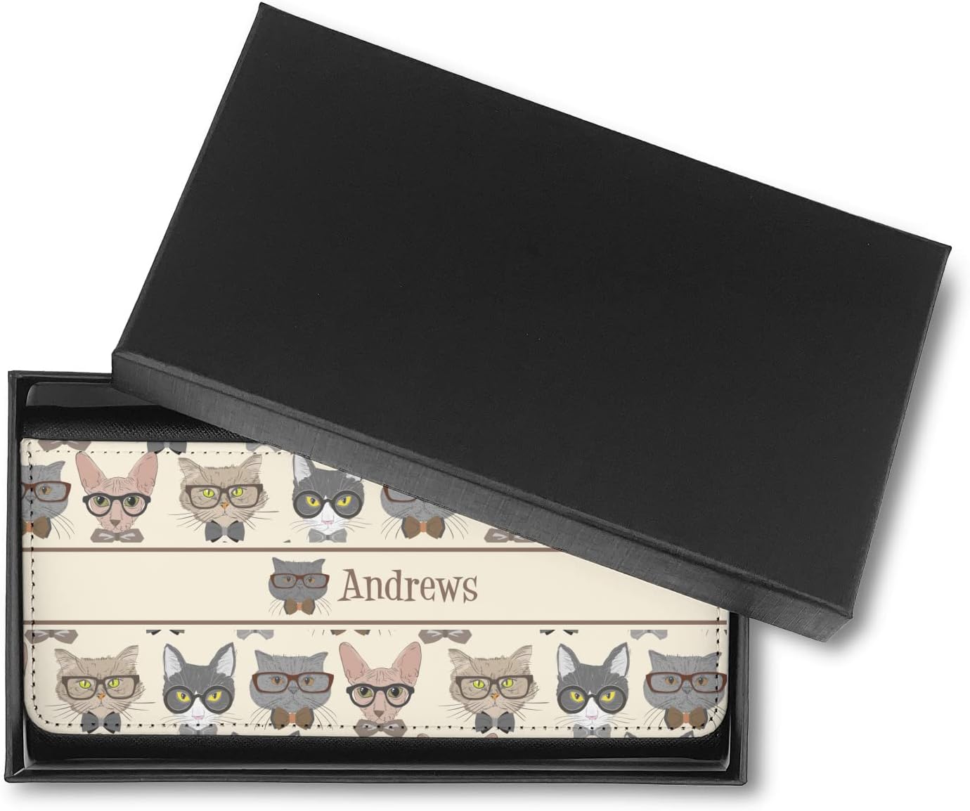Personalized Hipster Cats Leatherette Ladies Wallet