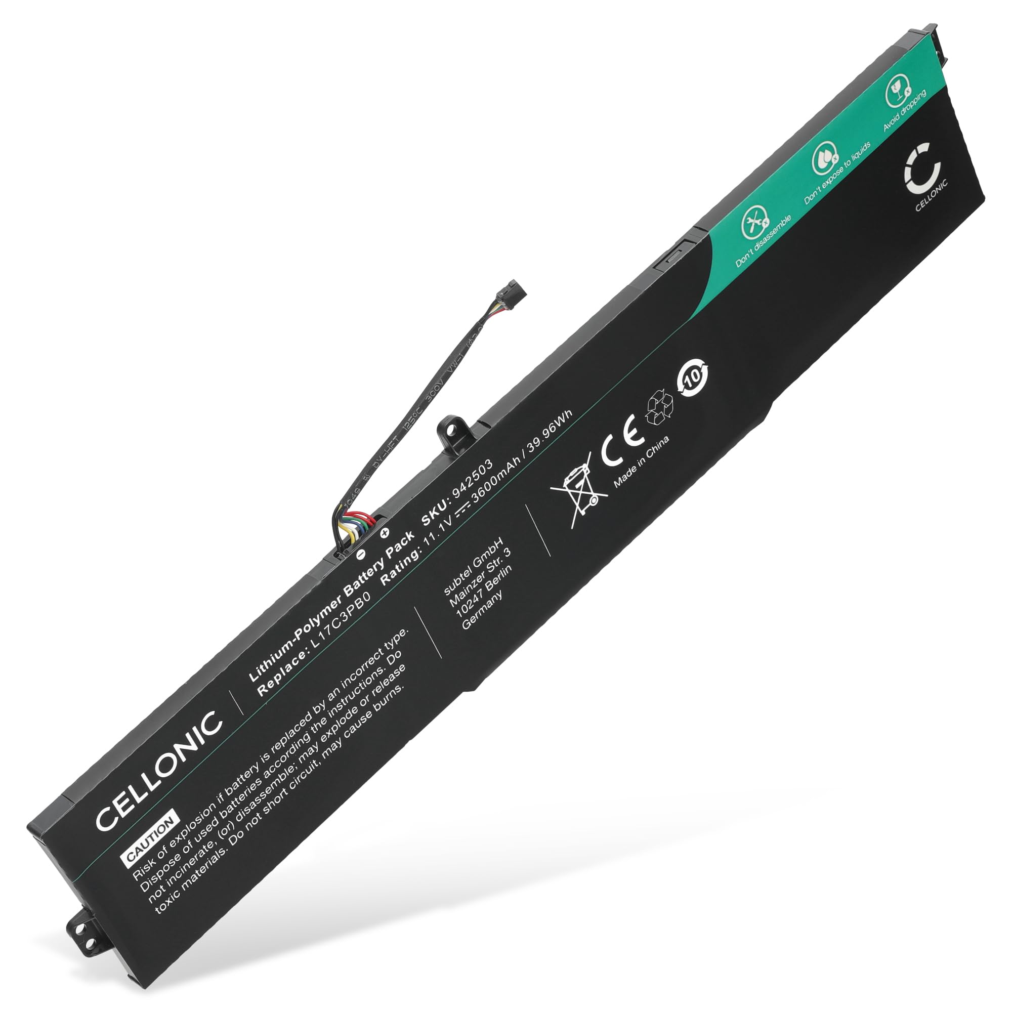 CELLONIC Batteria compatibile con Lenovo IdeaPad 330-15ICH, L17C3PB0