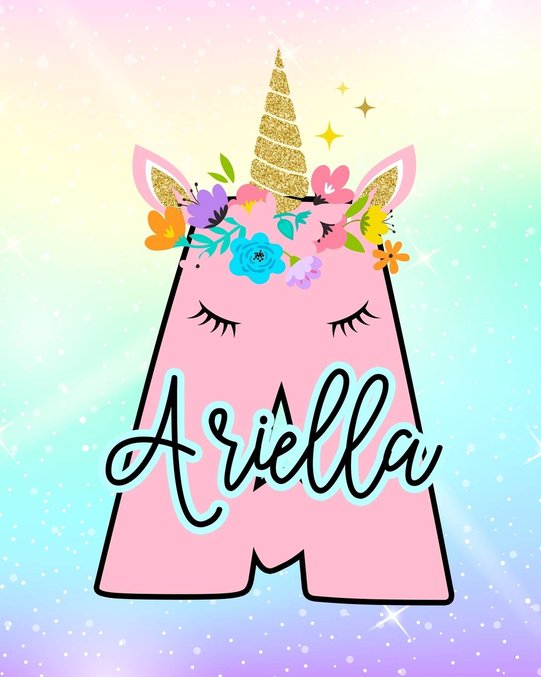 Ariella: Girls Unicorn Journal to Write In | Personalized Journal