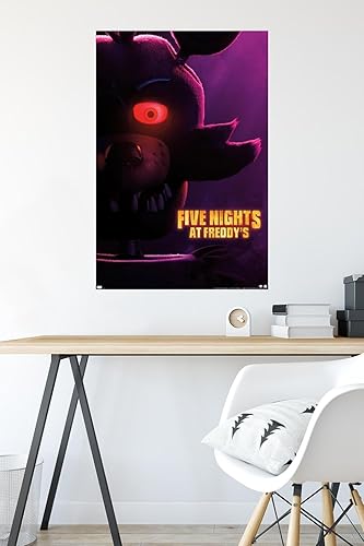 Miniatura 4 de Trends International Five Nights at Freddy's Movie - Póster de pared de Foxy One Sheet 22.37 x 34.00 pulgadas, versión premium sin marco