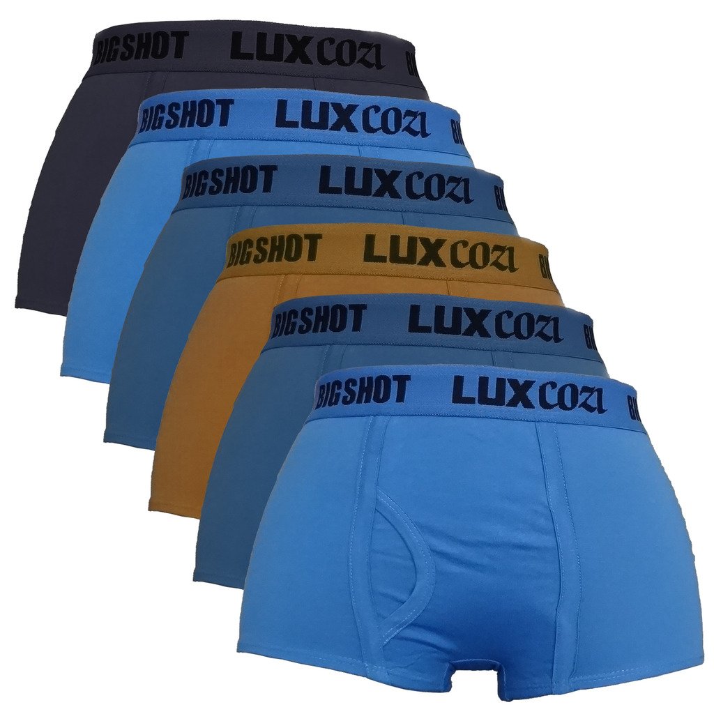 Lux Cozi Bigshot Men's Cotton Trunk (Pack Of 6), Multicolour