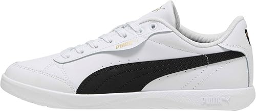 PUMA Baskets Vikky Star pour Femme, Blanc, Noir, Or, Pointure 41, Puma White PUM
