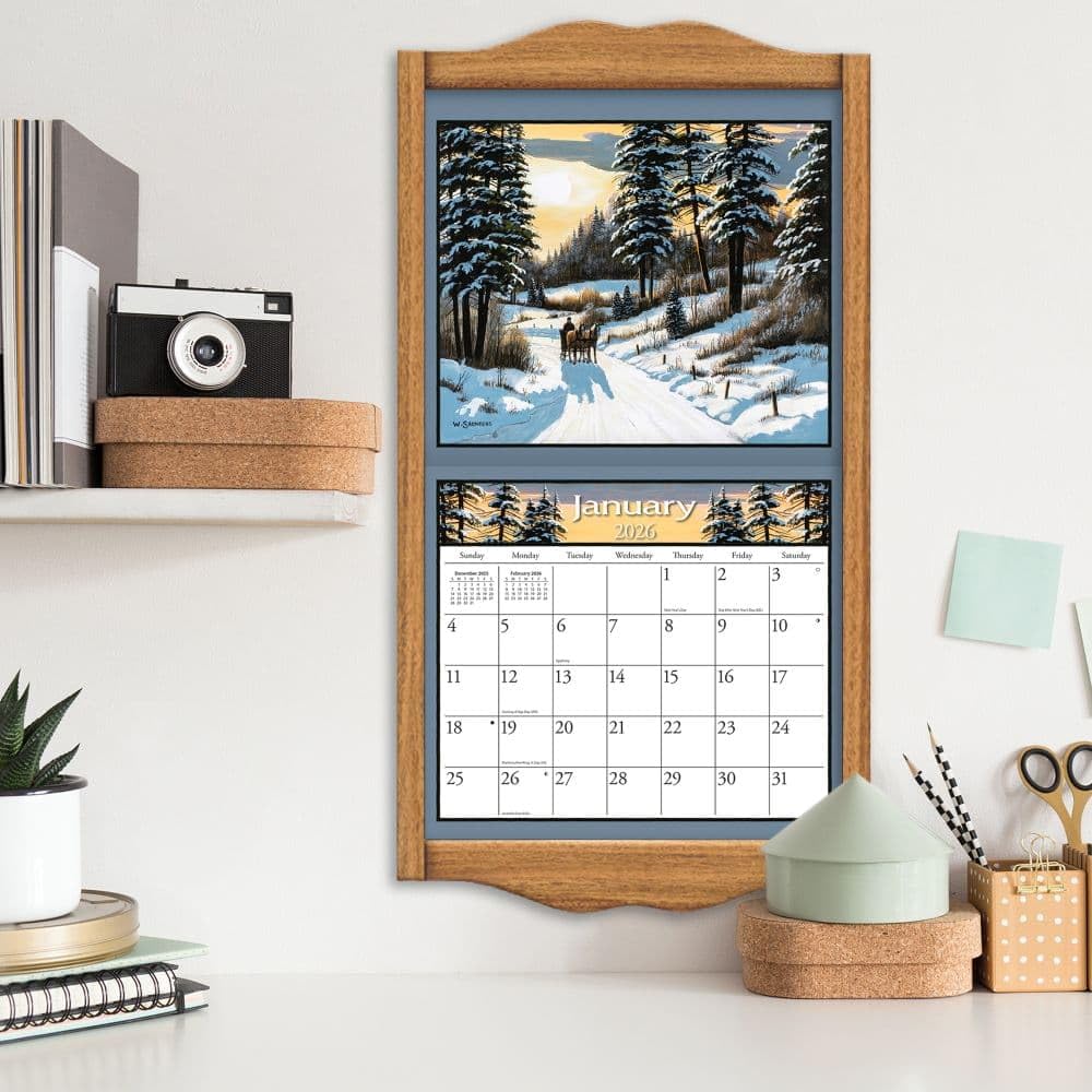 Lang, Calendario de pared 2026 de Lure of The Outdoors por Bill Saunders