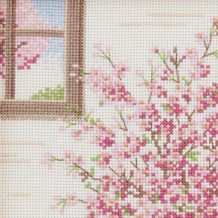 ホビーラホビーレ HOBBYRA HOBBYRE クロスステッチフレーム＜お部屋で楽しむさくらの季節＞