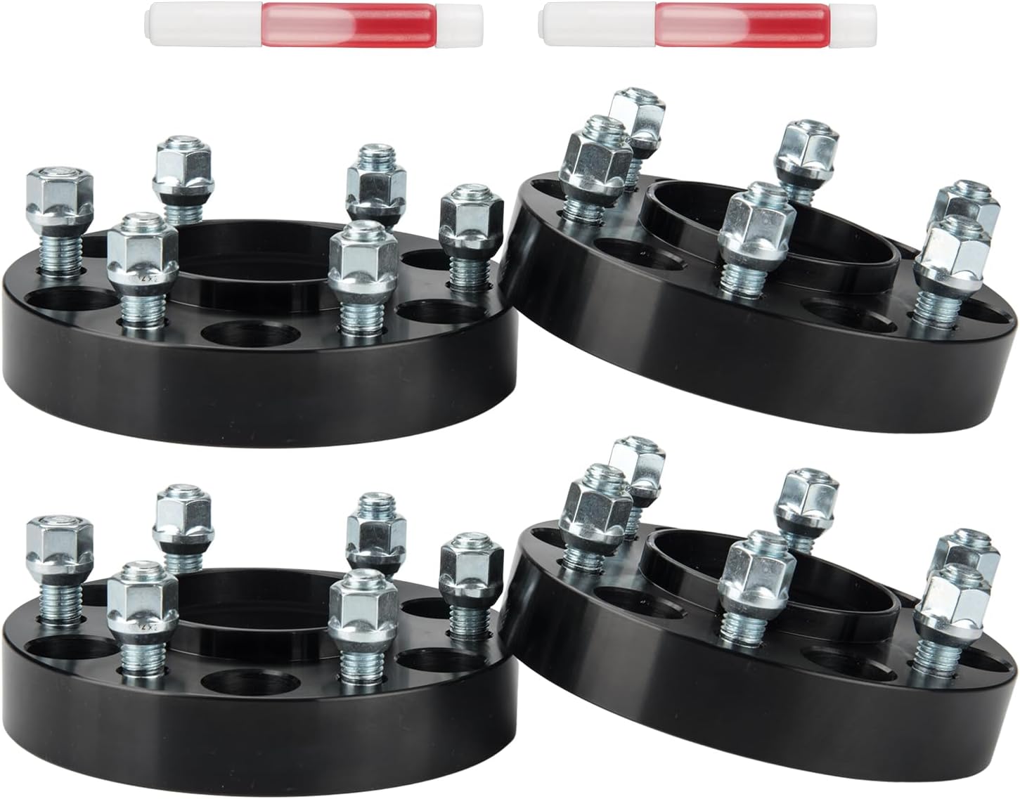 PHILTOP 6x135 1.25" Wheel Spacers for F-1-50,4 Pcs 6x5.3 Hub Centric Wheel Spacers with 87mm Hub Bore M14x2 Studs fit for F-1-50, Expedition, F-1-50 Heritage, Mark LT, Navigator