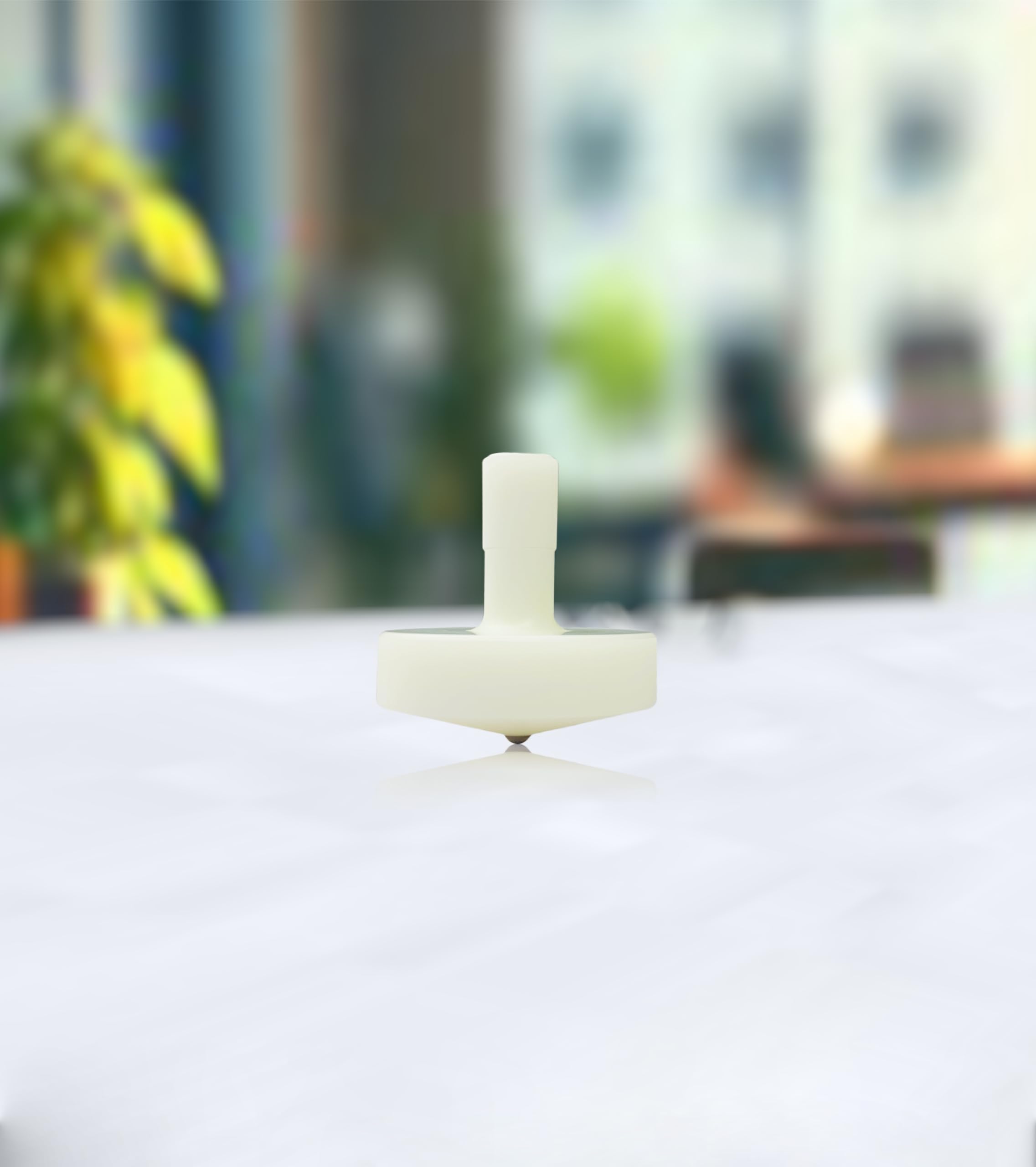 Star Quick Links Premium Polished Spinning Top with 3 mm Stainless Steel Ball Tip High Performance Metal Top Spinner (Wide Tip Spinning Top, Nylon)