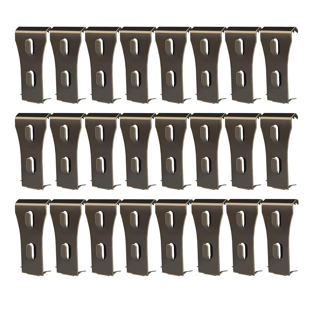 Pomoflexi 24PCS Brick Hook Clips Steel Brick Hanger Heavy Duty Metal Hangers for Hanging Outdoors