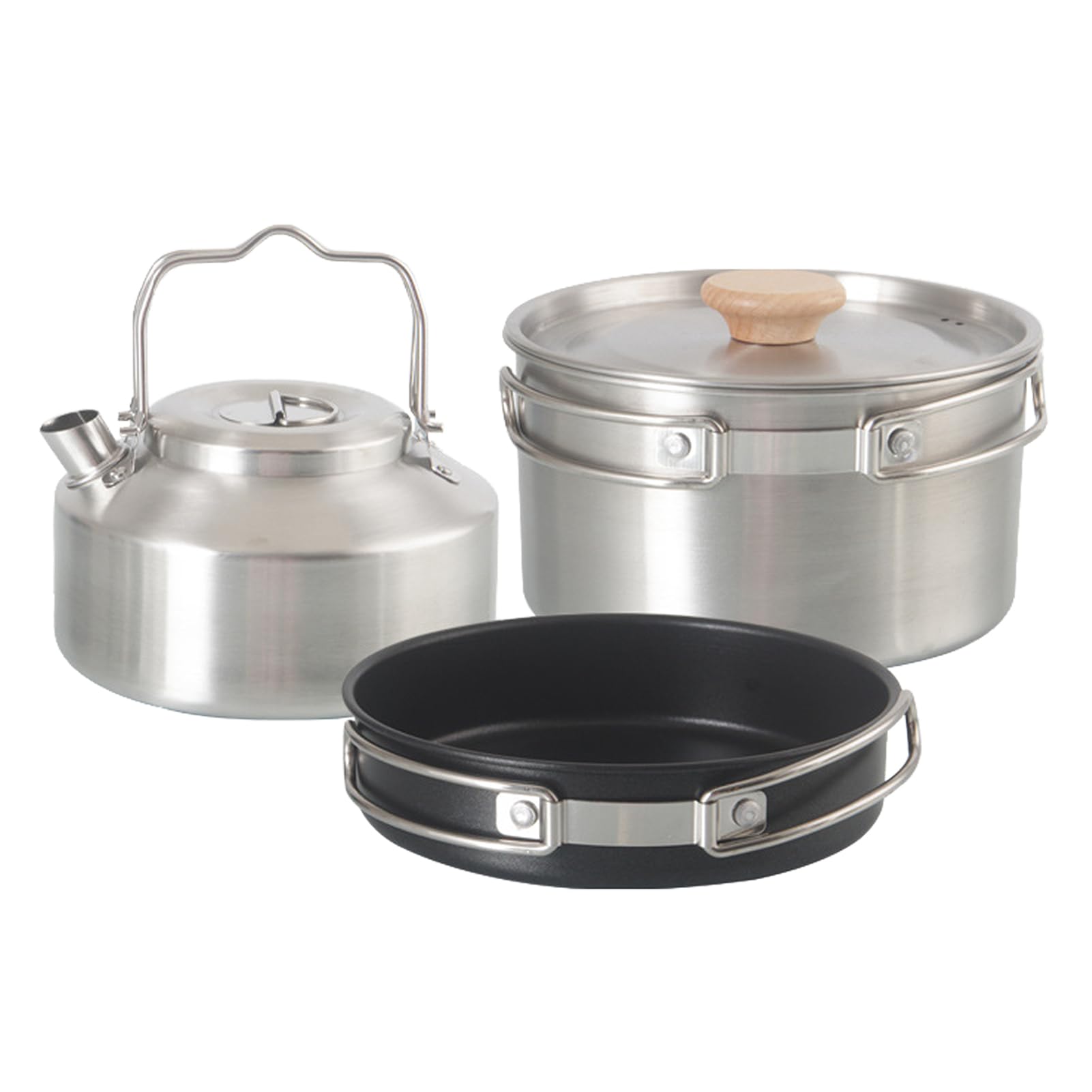 Ensemble de casseroles et poêles de camping légères HUIOP - 8