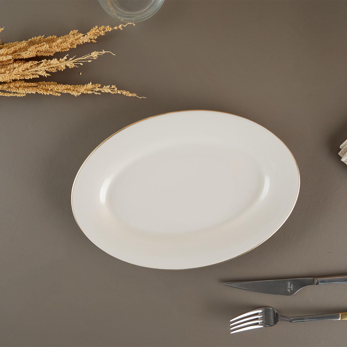 Aryıldız Alisa Gold Kayık Tabak 25 cm