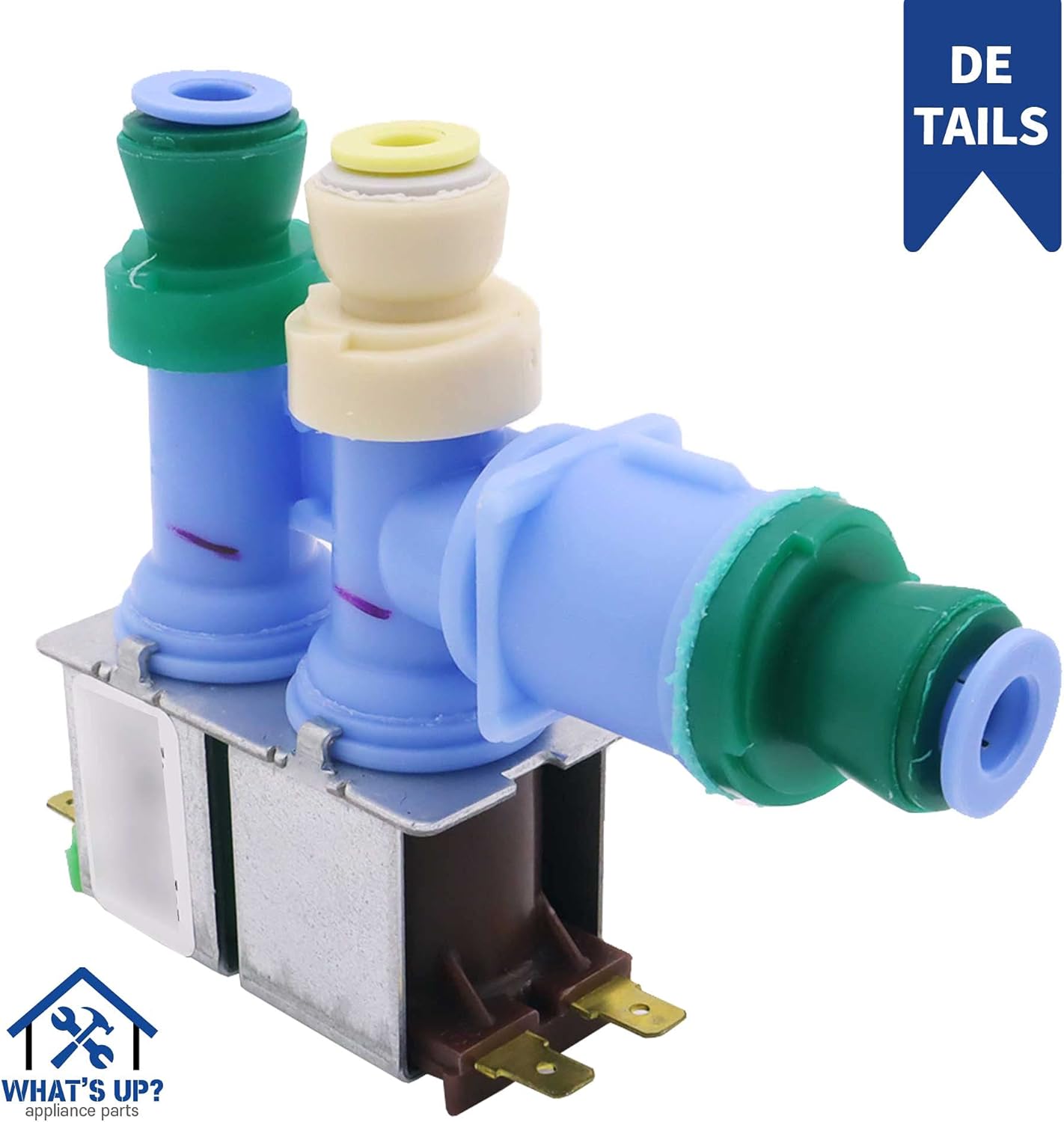 What's Up? W10312696 Washer Water Inlet Valve Replacement Part for Whirlpool Washers Replaces AP6019288 PS11752594