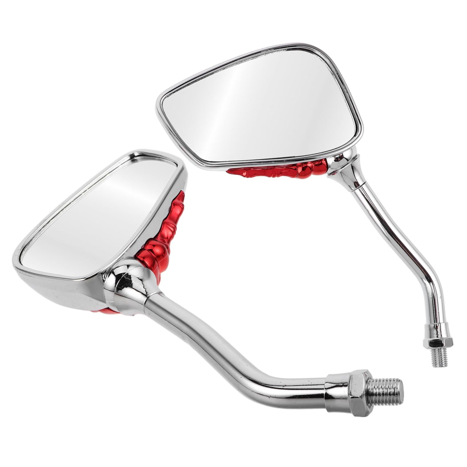 TOPBATHY Specchietto Retrovisore in Metallo Di Teschio Per Specchietto Retrovisore Per Accessorio Di Design Per Ciclismo e