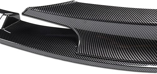 Miniatura 3 de 2 piezas de borde de parachoques delantero compatible con BMW Serie 3 2012-2018 F30F35 (M-TechM-Sport solamente), alerón de parachoques delantero,