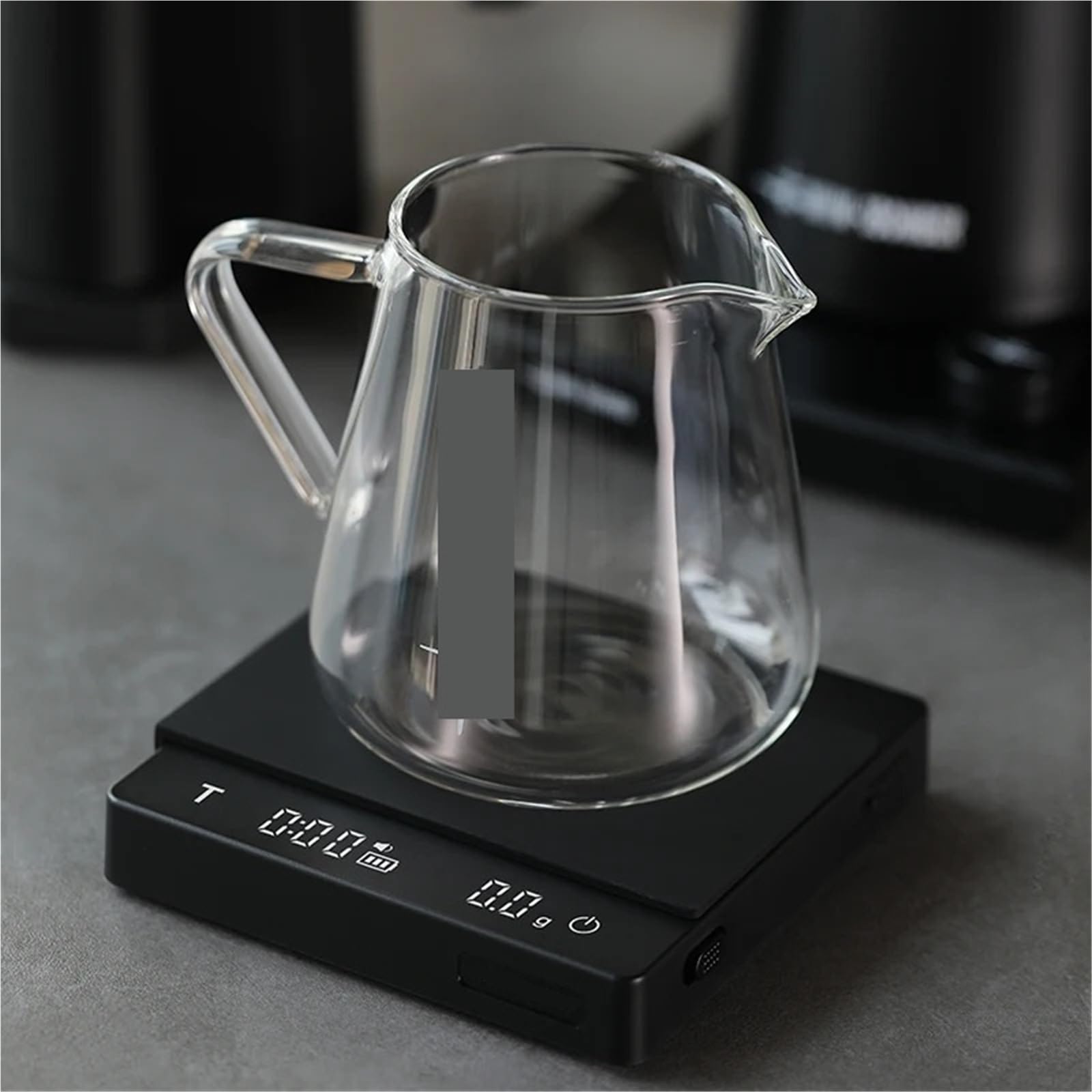 Cyfrowa waga bagażowa Cyfrowa waga kuchenna z wyświetlaczem LED, elektroniczna do kawy timerem, domowa,do biżuterii kuchennej(2.0 mini black)