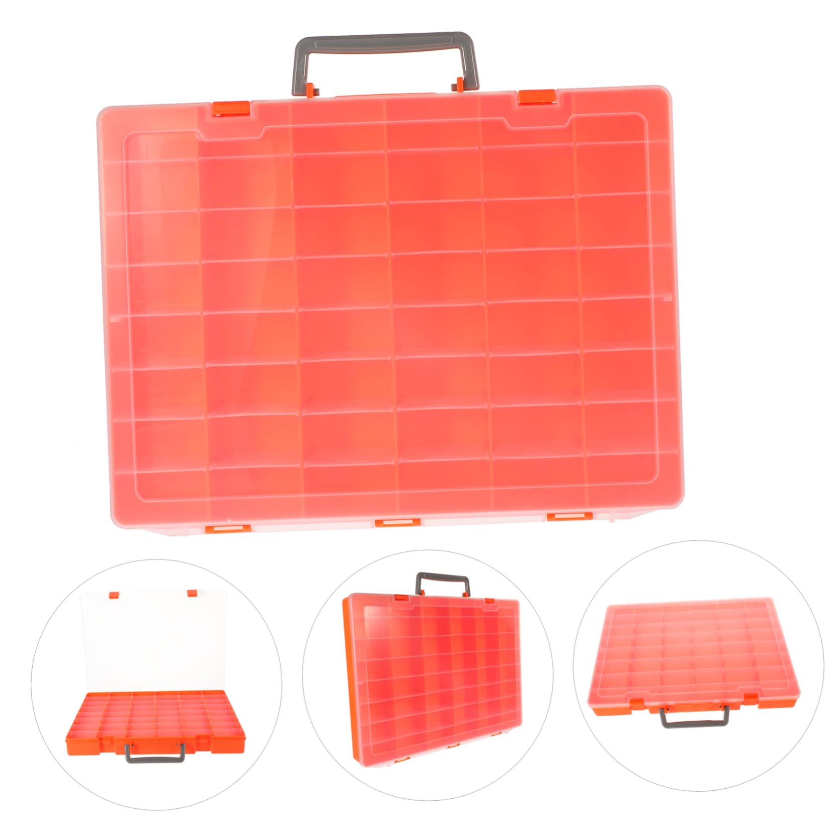 OSALADI Scatola Portaoggetti Trasparente con Scomparti Custodia per USB e Attrezzi da Pesca Organizer per Piccoli Oggetti e Accessori Informatici