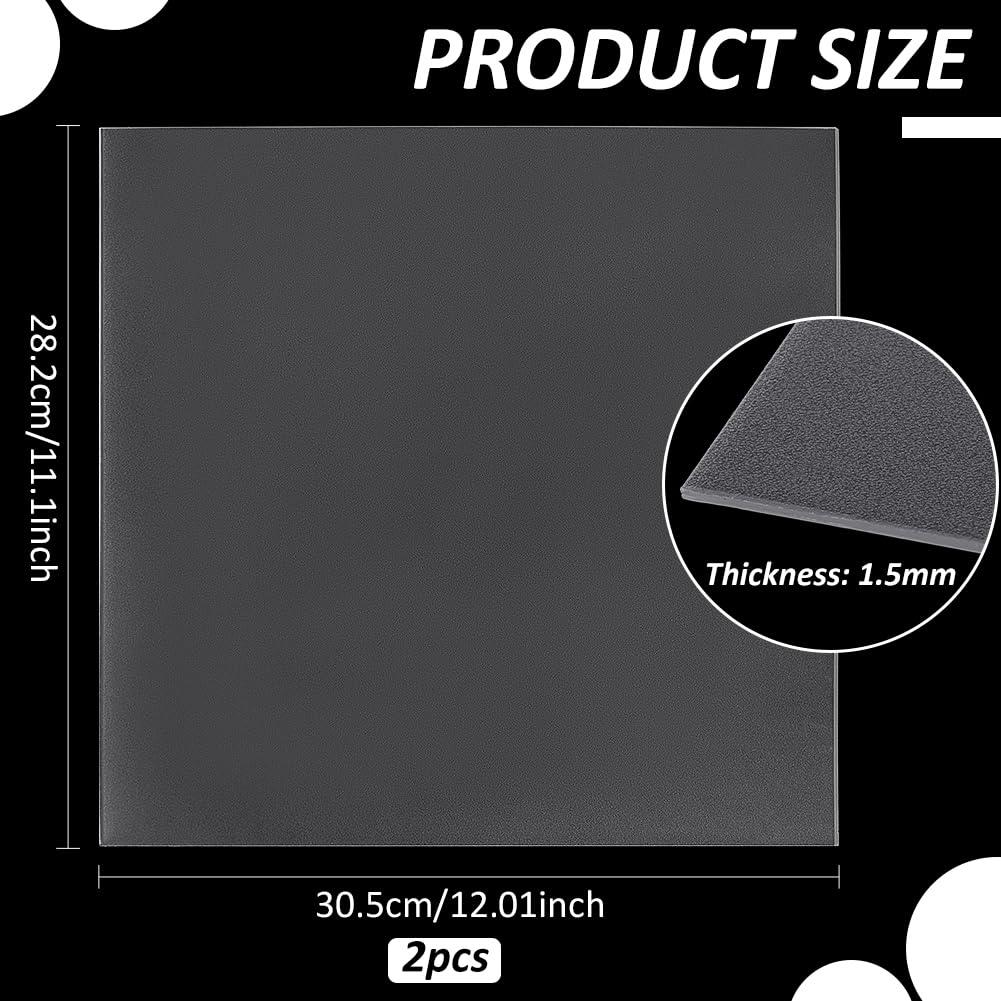 Amazon.com: BENECREAT 2 láminas termoplásticas moldeables, hojas de plástico  PVC transparente de 12 x 11 pulgadas con un frente de plástico texturizado  para decoración, manualidades, creación de disfraces de : Arte y  Manualidades, image size:1001x1001