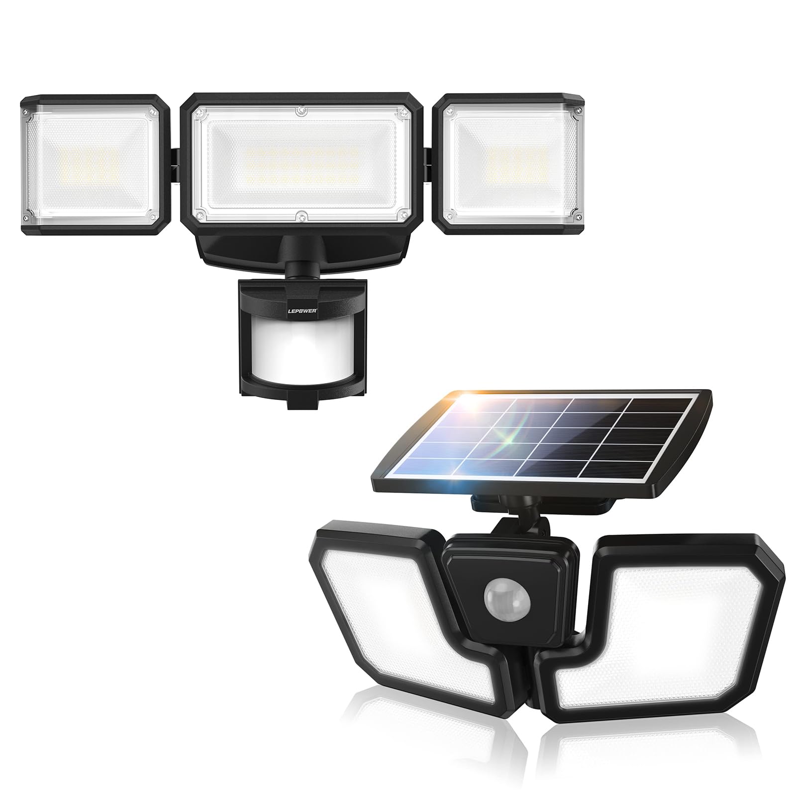 Garage Lights LEPOWER 1500LM Wireless Floodlight Head Motion