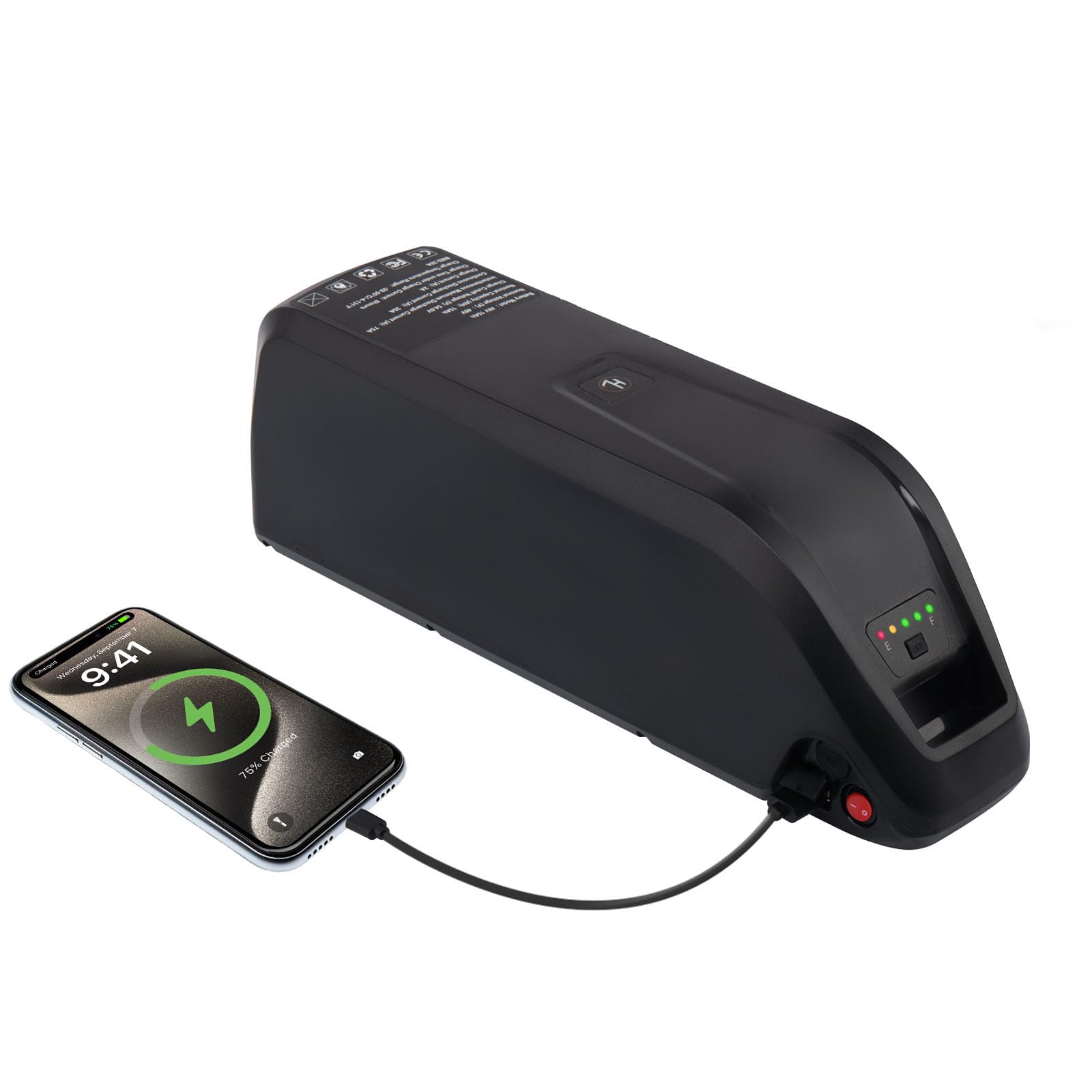 Ebike Battery 36V/48V 10.4Ah 15.6Ah 20Ah,E-Bike Scooter Lithium,40A BMS Lithium Replacement Battery for 36V/48v Controller 0-1500W