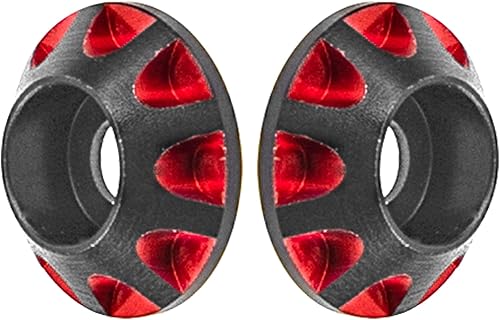 Miniatura 7 de HIRCQOO - 2 botones de ala RC 110 RC de metal para botones de ala trasera OD de 0.433in, compatible con HPI HSP Redcat Traxxas Axial 110 RC