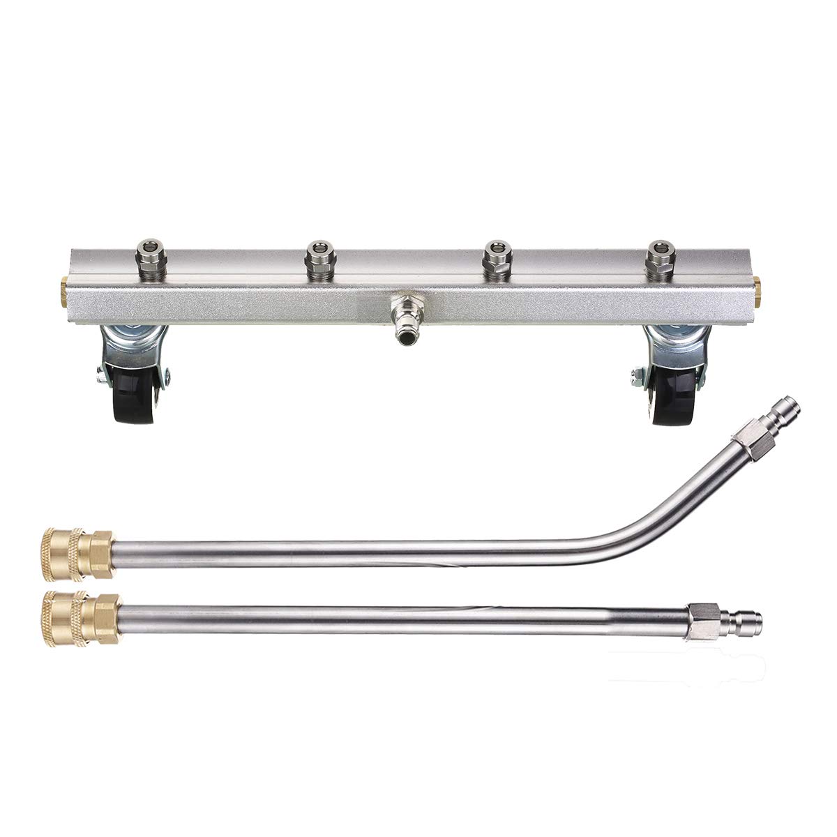 M MINGLE Pressure Washer Undercarriage Cleaner, Under Car Wash, with 45 Degree Angled Wand