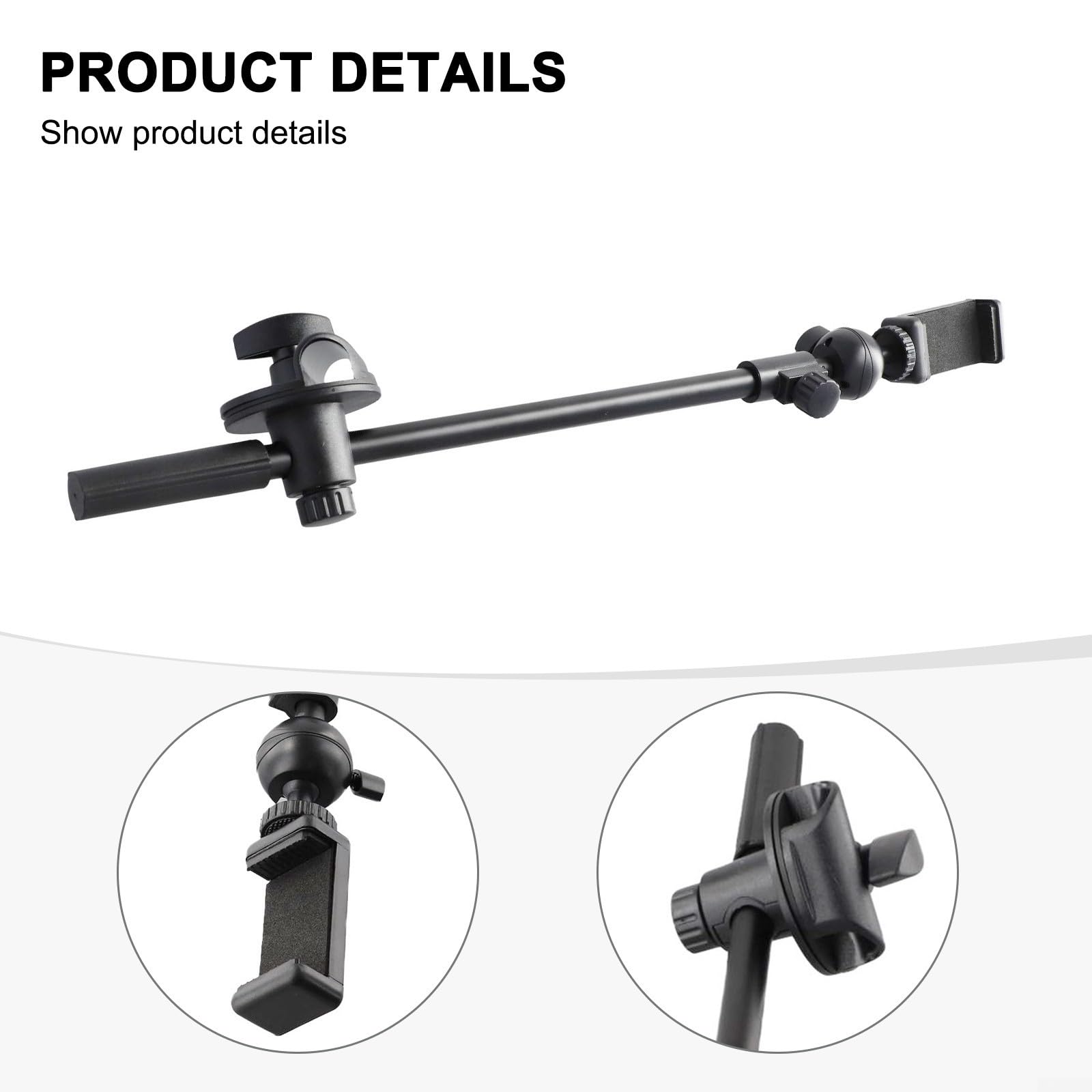 Ramię przedłużające statyw mikrofonowy 55 cm 360 stopni (B)