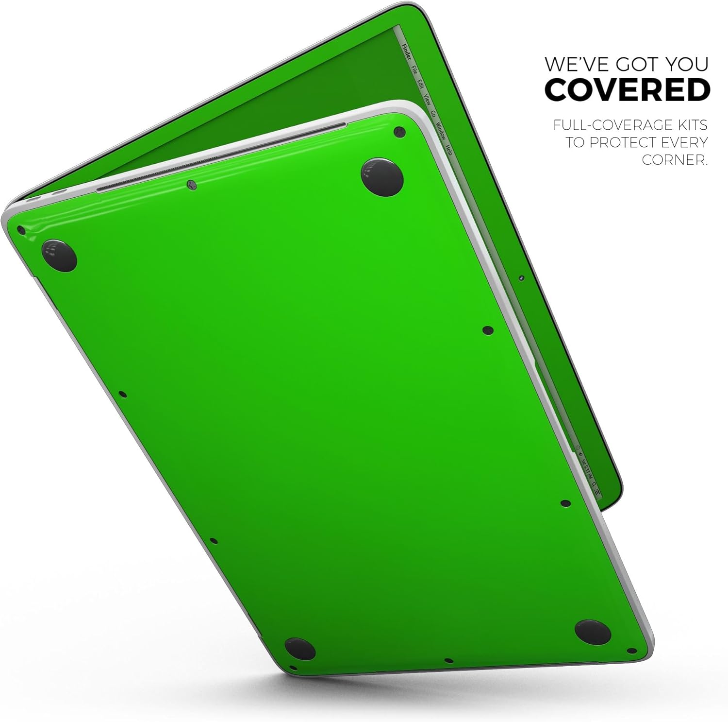 DesignSkinz - Compatible with Air 13" M2 (A2681) - Skin Decal Protective Scratch Resistant Vinyl Wrap - Solid Lime Green V2