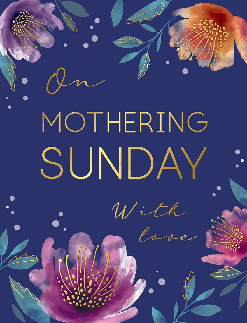 Piccadilly Greetings Mother's Day Card, Mothering Sunday - 8 x 6 inches