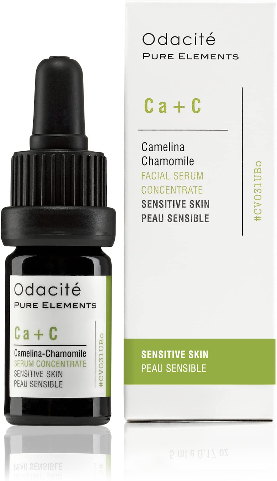 Odacité Anti Aging Serum Concentrate with Camelina + Chamomile, For Sensitive Skin Glow - Lightweight and Hydrating Facial Oil for Redness, Sensitivity & Irritation - 0.17 fl. oz