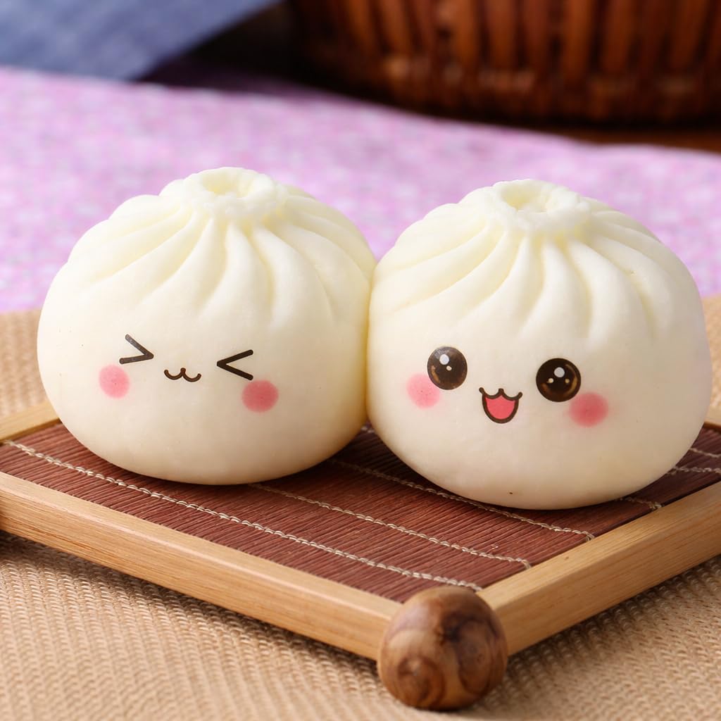 Food Squishy, 2-Pack Real Dumpling Slow Rising Squishies