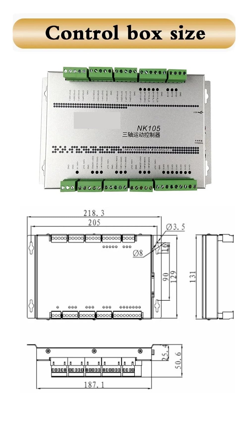 NK105 G2 G3 DIY - de control de movimiento CNC de 3 y 4 ejes for máquina de grabado de carpintería, controlador sin conexión tipo manija Para máquinas de grabado y fresado CNC(G2 3Axis)