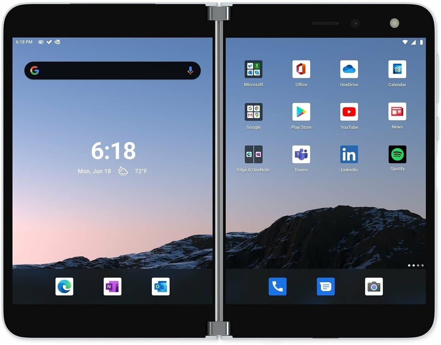 2020 Microsoft Surface Duo, 256GB - Glacier (Renewed)
