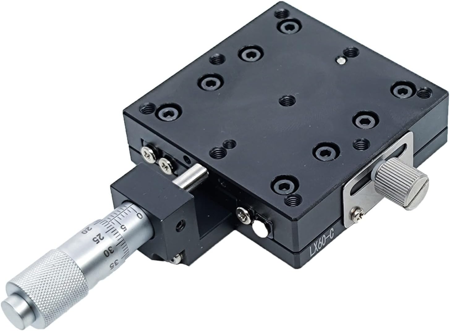 Roller Table X-axis 70 * 70mm LX70-CLX70-LLX70-R Linear Platform Slide Optical Manual Displacement Platform Guide Rail Micromete