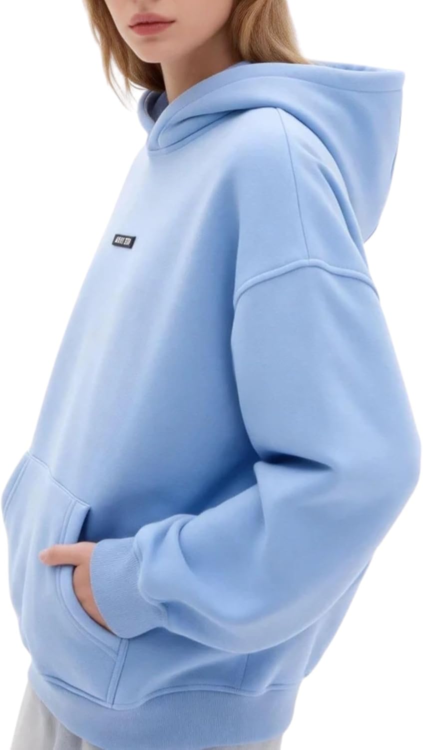 Aelfric Eden Fleece Lined Hoodies For Men Women Oversized Hoodie Casual Hooded Sweatshirts Warm Solid Basic Pullover Tops - Image 2