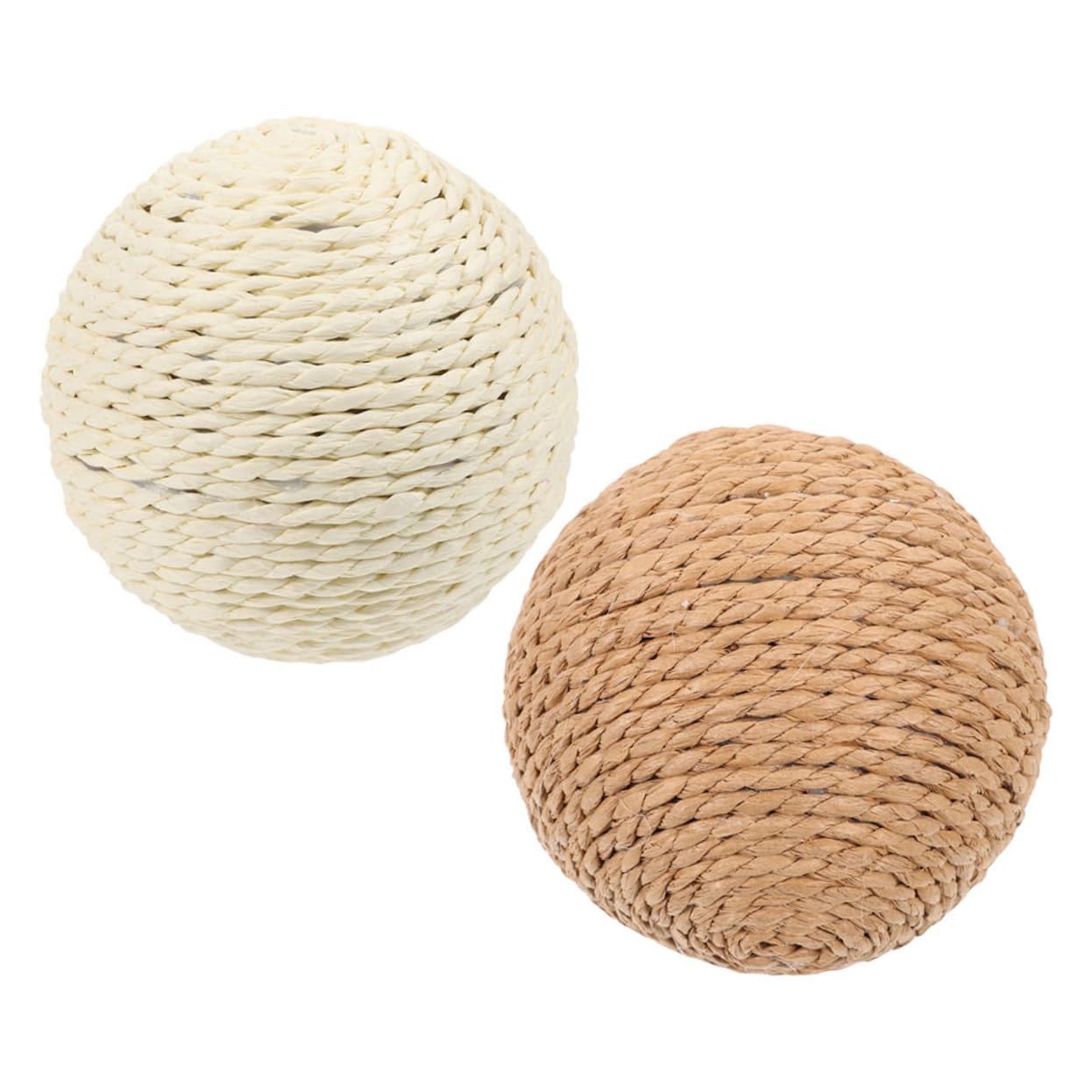 Kisangel 6 Piezas Bola de sisal para Gatos Juguete para Gatos Juguete de Pelota para rascar Juguetes para Juguetes para Masticar Gatitos Juguete para Mascotas rascadores para