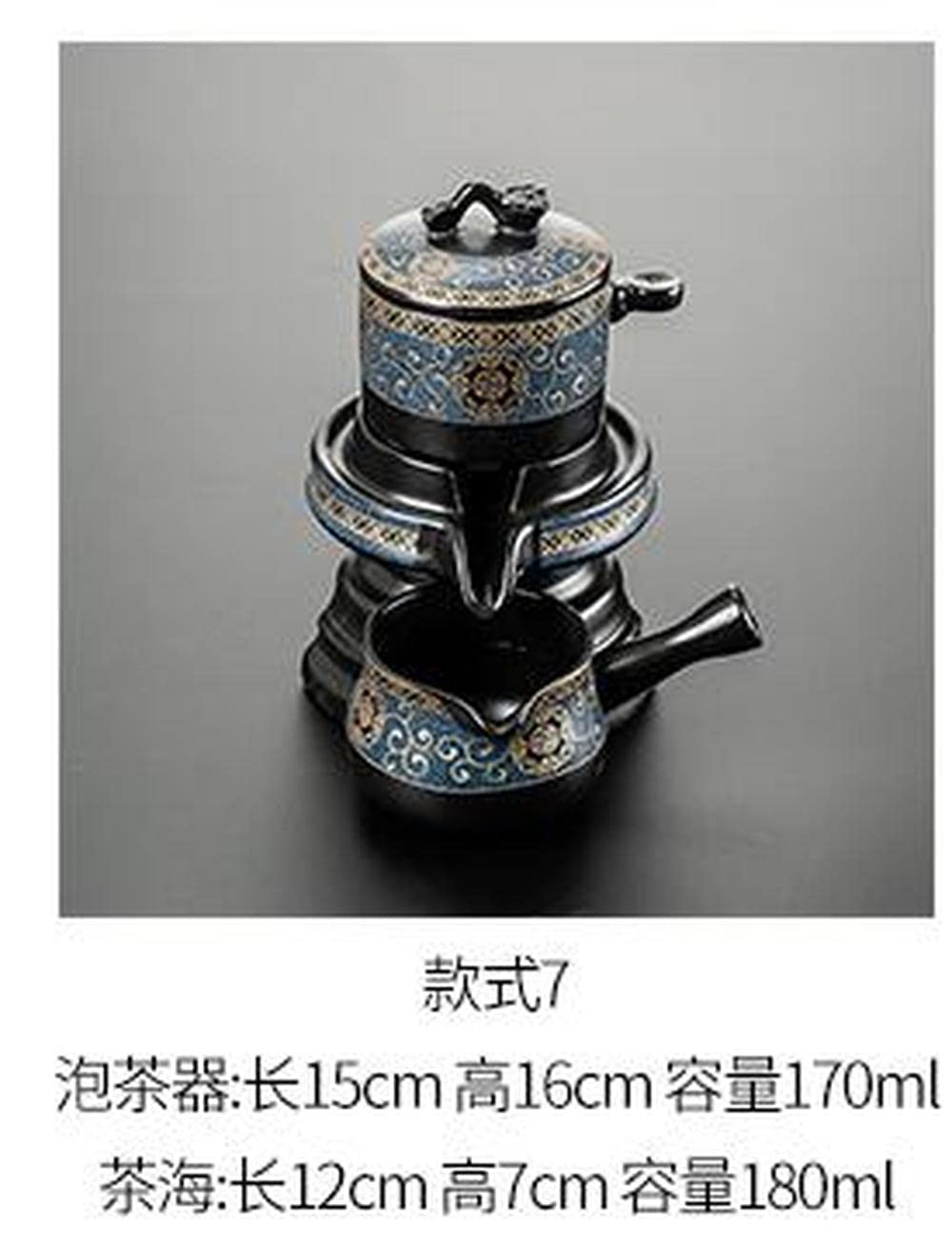 filiżanka do kawy i spodek, Ceramiczne półautomatyczne odwracanie wody Obrotowy ekspres do herbaty Leniwy czajniczek Zestaw Kungfu Czajniki