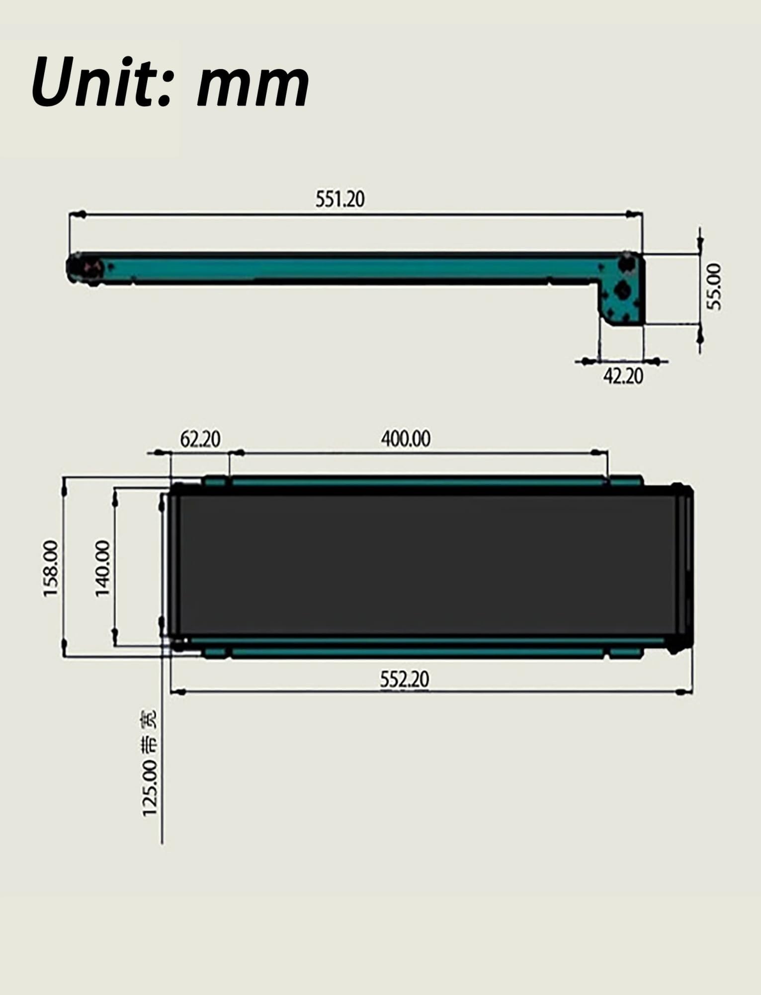 Generisch Automatisches Förderband for effiziente Lebensmittelverarbeitung und Produktverpackung, Hochgeschwindigkeits-Verkaufsautomatenbahn mit hoher Tragfähigkeit(600mm/23.6'')