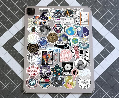 Image of WallDesign Space & Science Sticker Collection: 47 Laminated Stickers for Mobile, Laptop, Personalizing and Gifting! Durable, Hi-Quality Print for Astronomy Lovers-Self-Adhesive