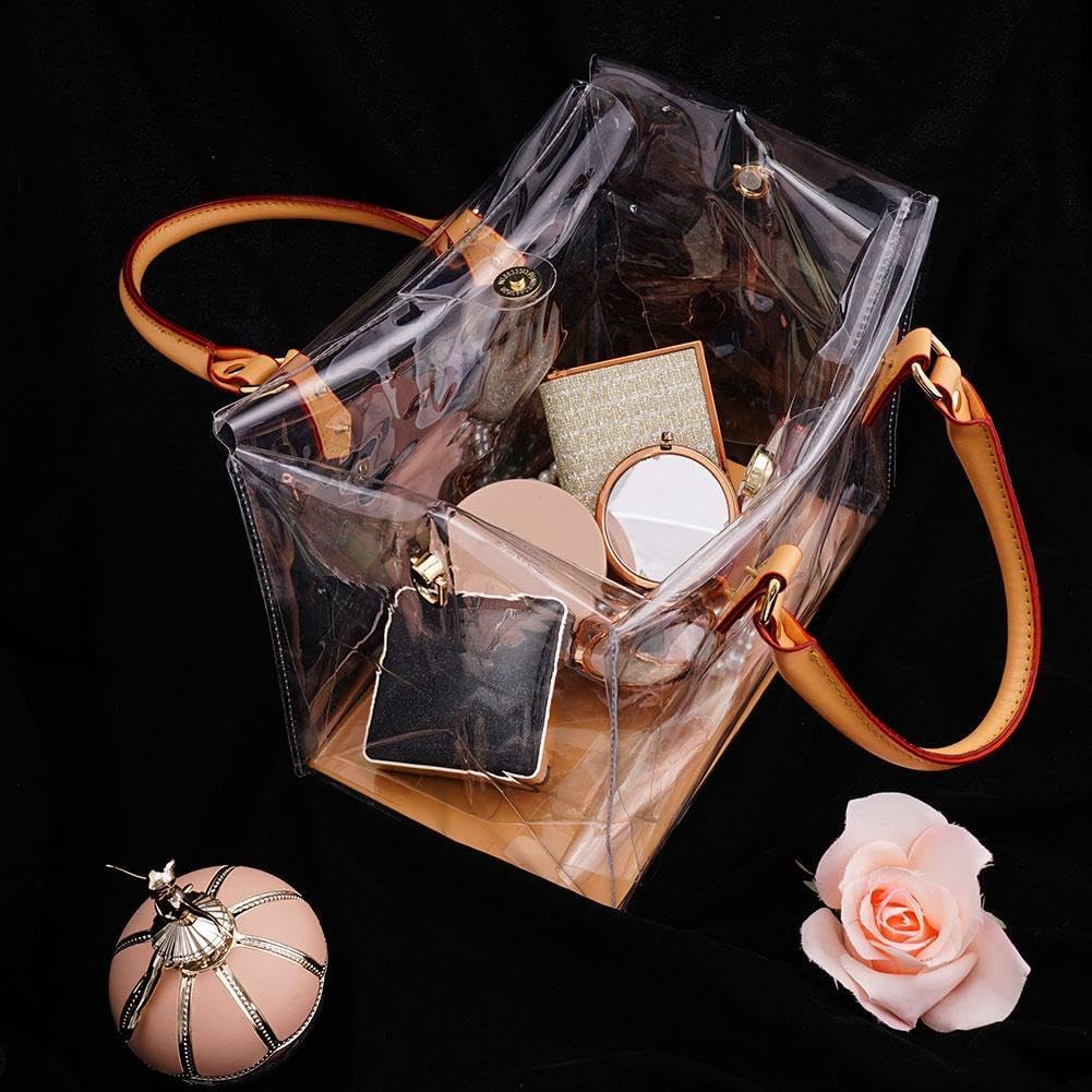 Clear PVC DIY Tote Bag Making Kit | Upcycle Gift Bag into Designer Handbag | Complete Craft Set for Beginners, Mother's Day
