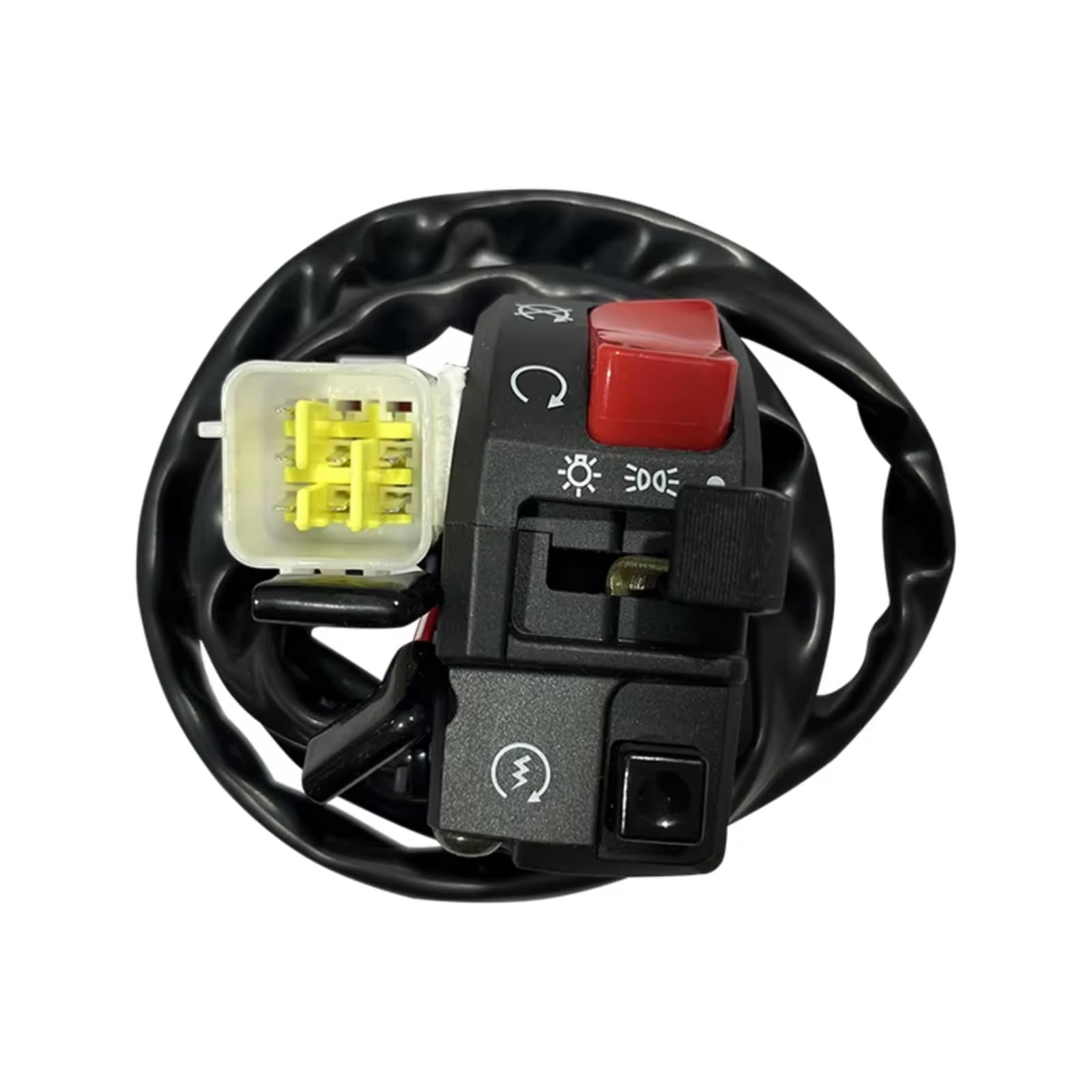 Comando Manubrio Interruttore Moto Da 22mm Per Pulsante Clacson Universale Per Indicatore Di Direzione Avvio Elettrico Fendinebbia Manubrio Kill Interruttore(1PC RIGHT)