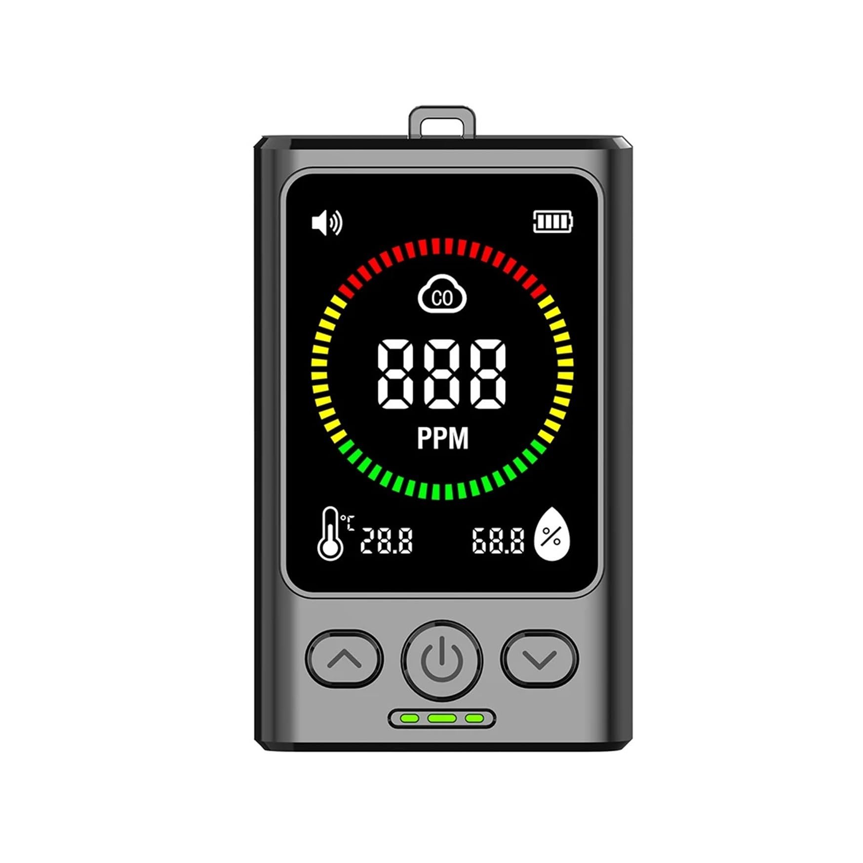 Air Quality Monitor, Carbon Monoxide Detector CO Gas with Temp Humidity Monitor Digital Air Quality Tester